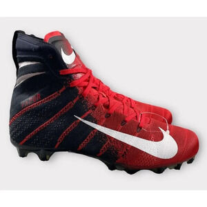 New nike vapor Untouchable 3 Elite Flyknit Mens 11 Football Cleat Black Red Shoe